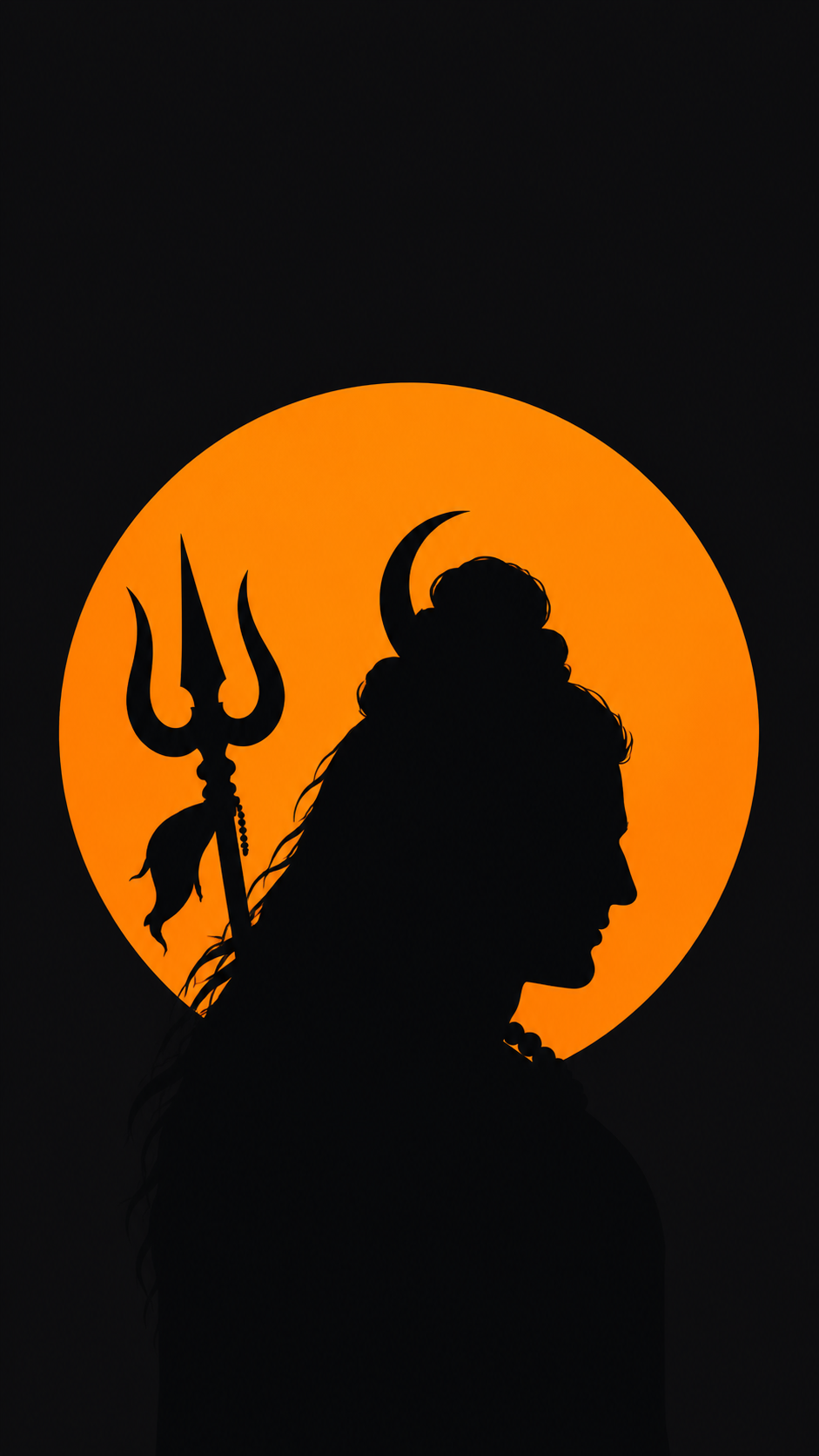 Sunset Shiva Silhouette – HD Wallpaper