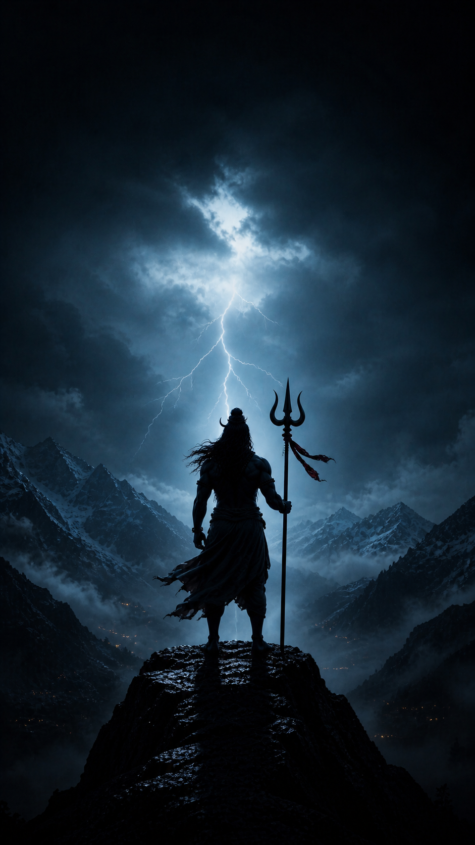 Mahadev Storm Awakening – HD Wallpaper