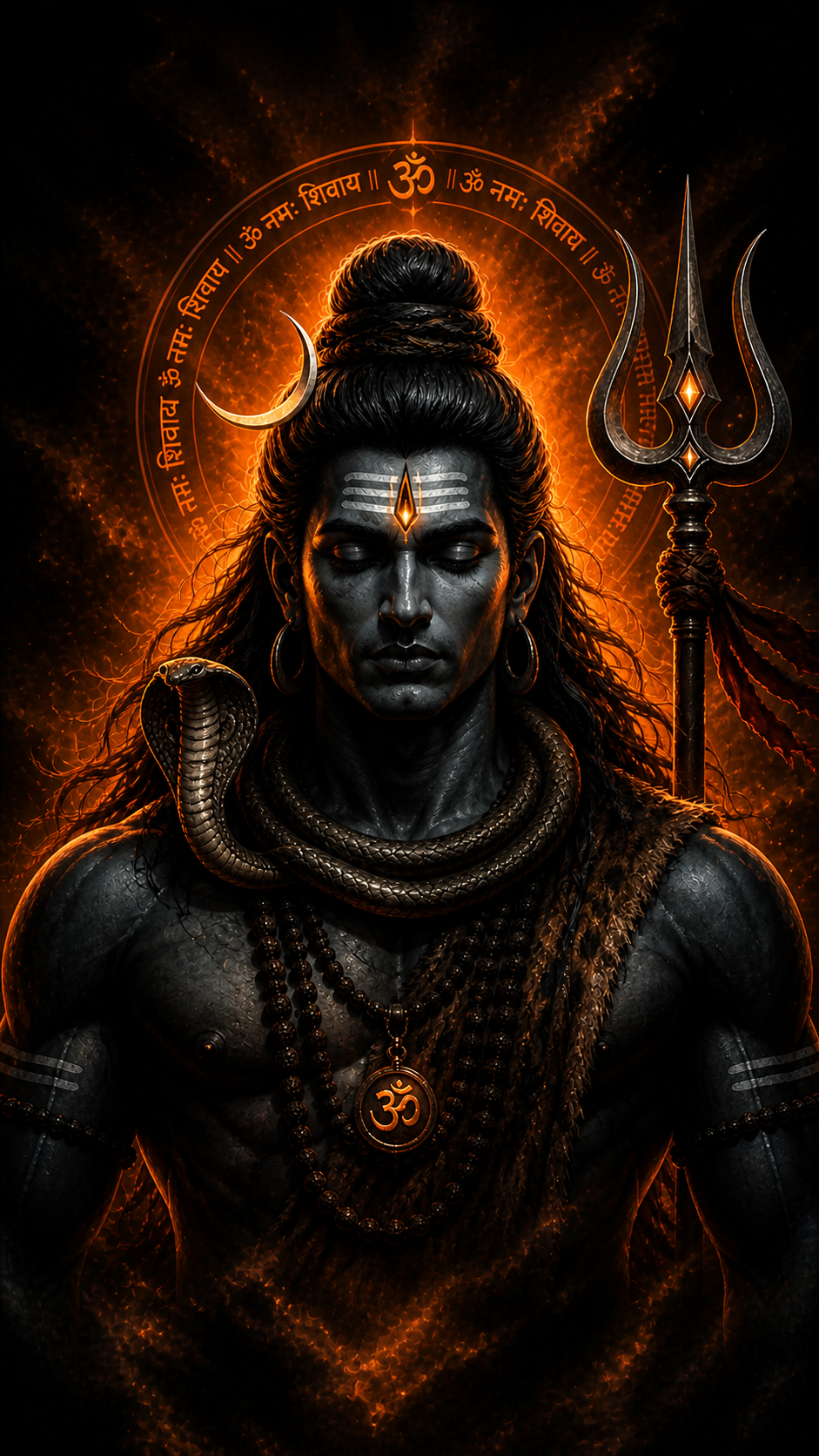 Divine Rudra Aura – HD Wallpaper