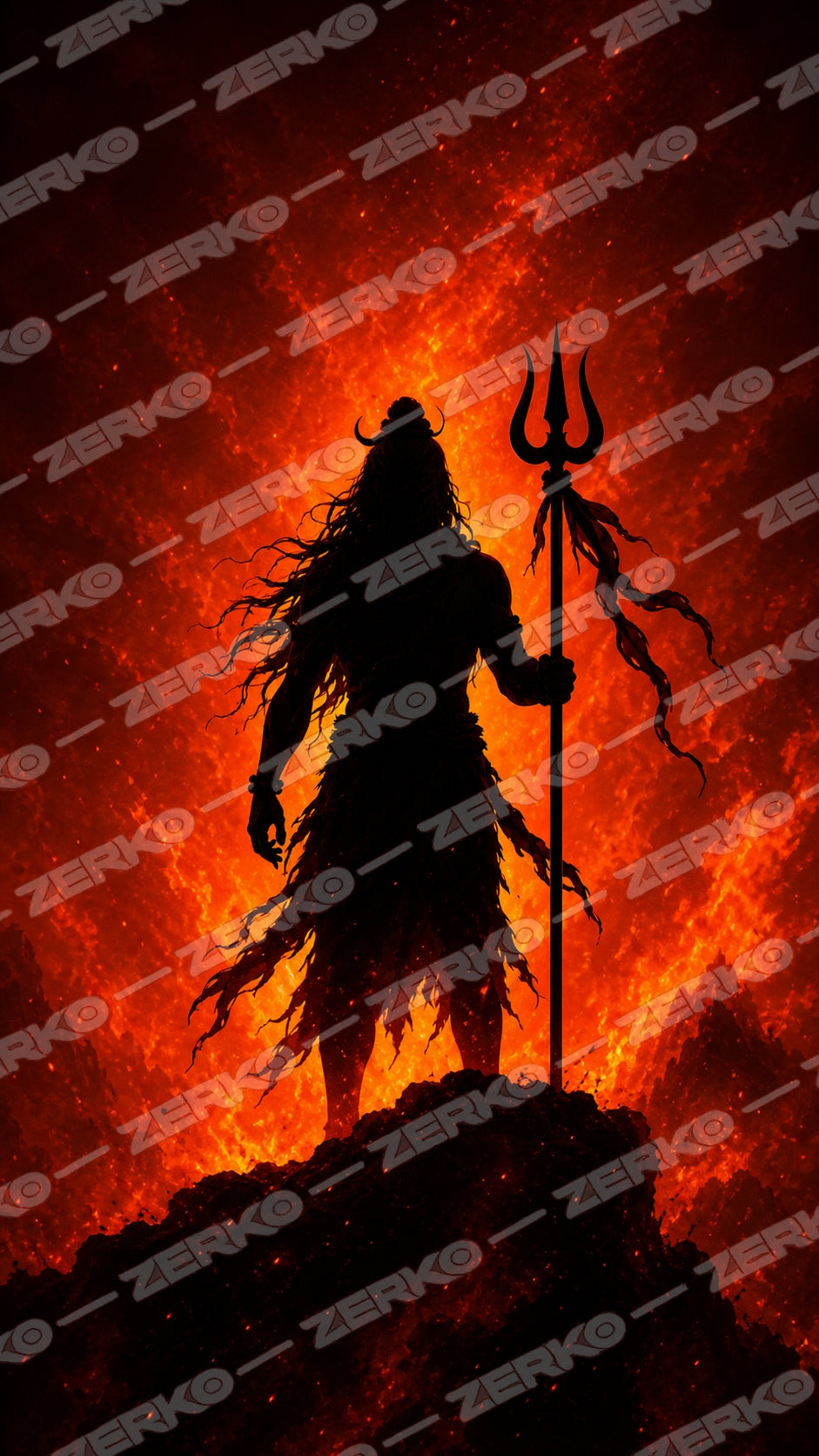 Mahakaal Inferno Rise – AMOLED Wallpaper